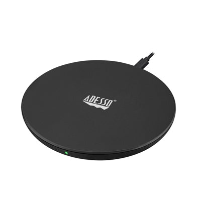 Adesso AUH-1010 Mobile Device Charger Universal Black USB Wireless Charging Fast Charging Indoor