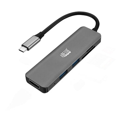 Adesso USB C Docking Station Multiport Adapter Dongle Type C Hub HDMI Support 4K30Hz  PD Charging  2USB  SD/TF Card Reader for MacBook Windows Laptop
