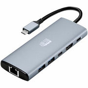 Adesso - AUH-4035 7 in 1 Docking Station, Supports USB C to X1 4K HDMI, 3x USB-a 3.2, 1x PD, 1x Micro SD, 1x SD Card - for