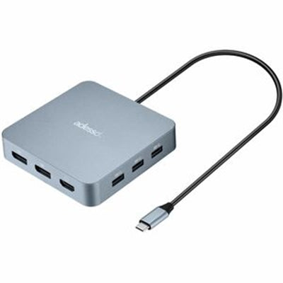 Adesso - AUH-4051 Docking Station - 65W USB-C, 3 Displays, 4K/8K, 5 USB Ports - Black