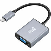 Adesso - USB-C to VGA Adapter - 1 X USB Type C - Male - 1 X 15-pin HD-15 VGA - Female - 1920 X 1080 Supported - Black