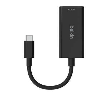 Belkin - USB Type C to HDMI 2.1 Adapter, 8K@60Hz, 4K@144Hz,USB-IF - Black