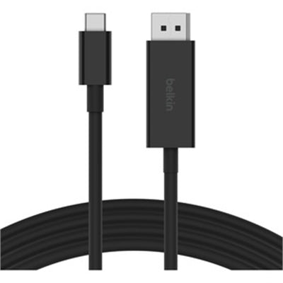 Belkin - USB-C to DisplayPort 1.4 Cable 6.6ft, 8K@60Hz or 4K@144HZ - Black