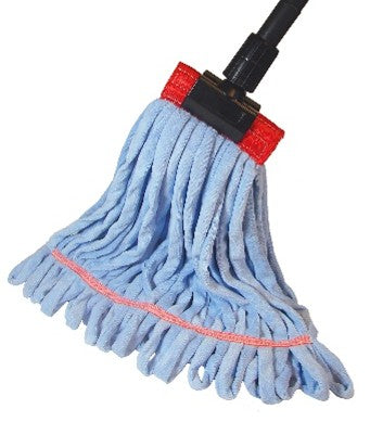 Large Blue Relintless Tube Wet Mop Fantail 5 Inch Headband (Case Of 12)