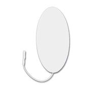 Valutrode Electrodes, White Foam Top, 2" X 4" Oval, 4/Pack