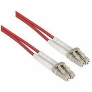 Axiom LC/LC Multimode Duplex OM4 50/125 Fiber Optic Cable 5m - Red - TAA Compliant