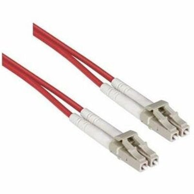Axiom LC/LC Multimode Duplex OM4 50/125 Fiber Optic Cable 5m - Red - TAA Compliant