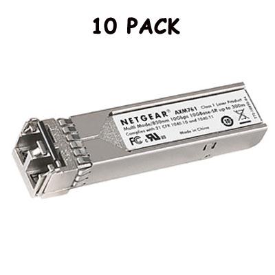 NETGEAR 10 Gigabit SR SFP+ 10pk Network Transceiver Module 10000 Mbit/s SFP+