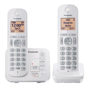 Panasonic Panasonic DECT 6.0 Digital Answering System Caller ID Expandable Up to 6 Handsets Intercom Cordless Phone (KX-TG7122SK) - 2 Handsets