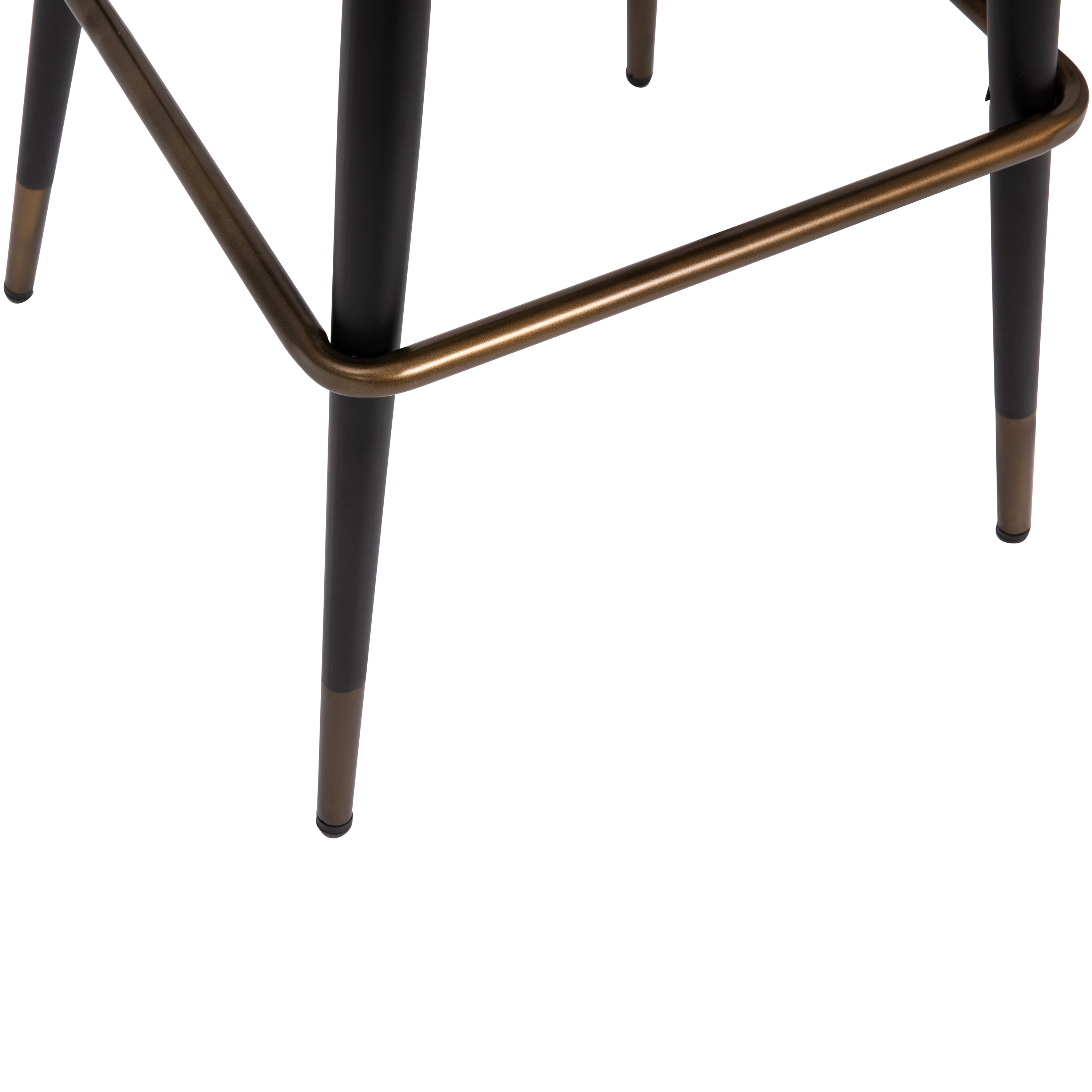Lyla 30" Commercial Grade High Back Modern Armless Barstools with Contoured Backrest, Steel Frame and Integrated Footrest, Brown LeatherSoft-Set of 2