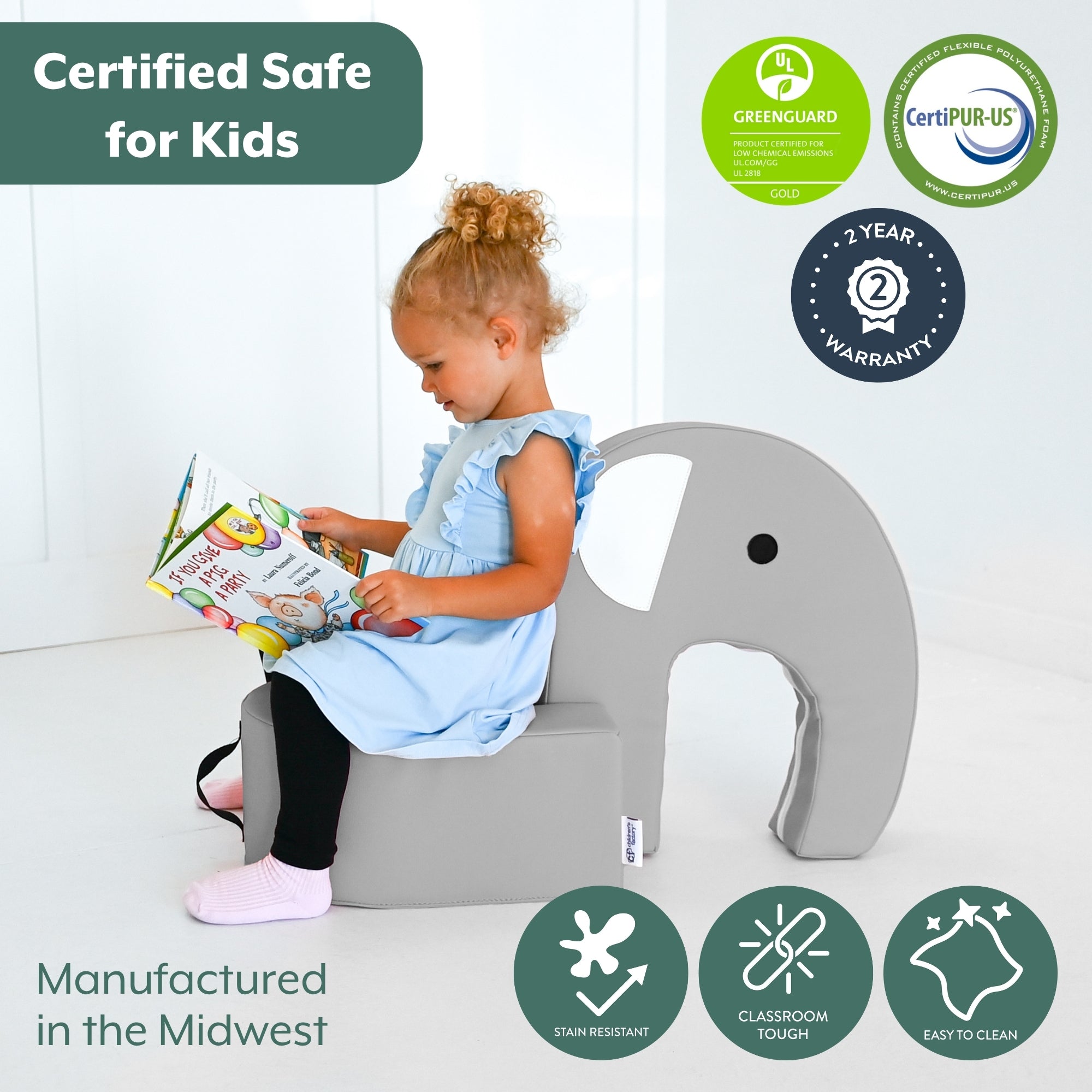 Elephant Seat - Gray