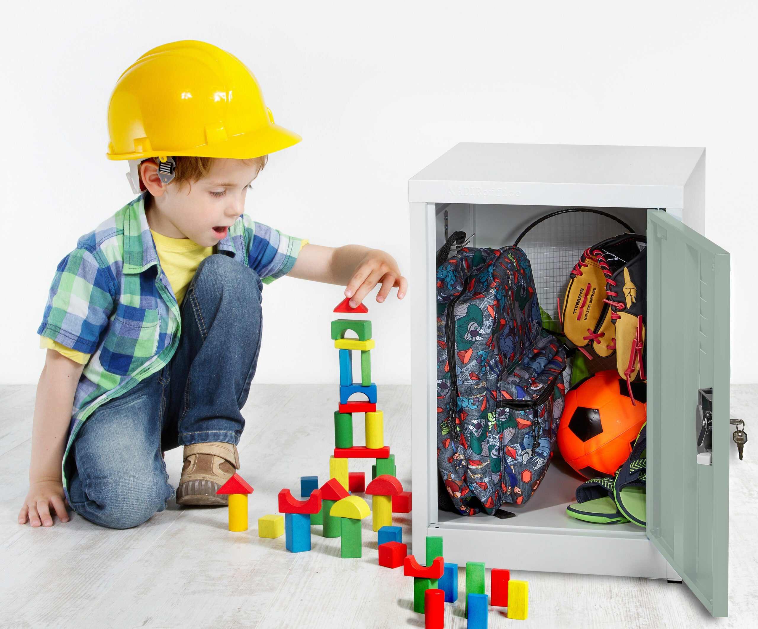 24'' Locker for Kids – Misty Green 4-Pack