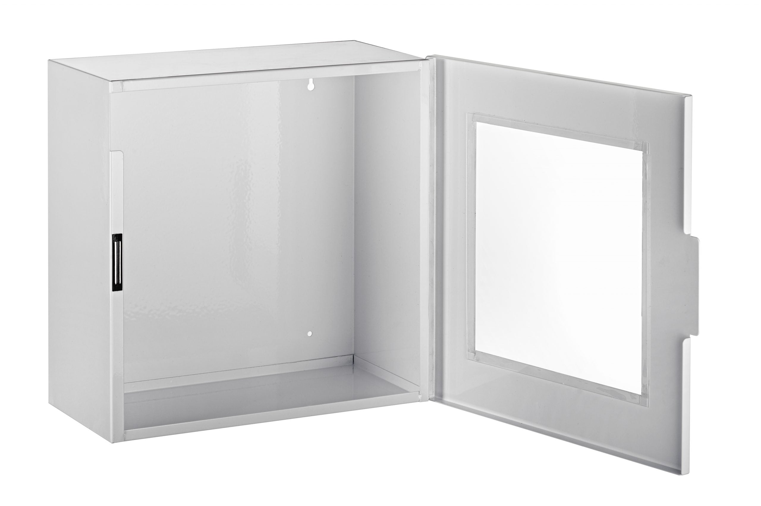 Non-Alarmed Steel Cabinet for Defibrillators in White