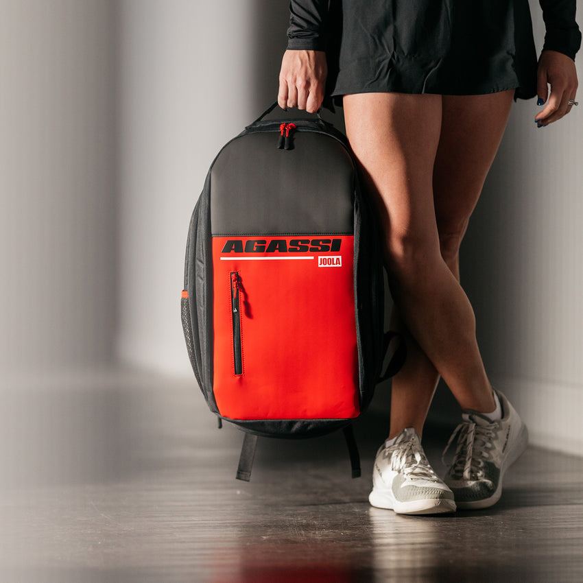 JOOLA Agassi Vision II Backpack (Black/Red)