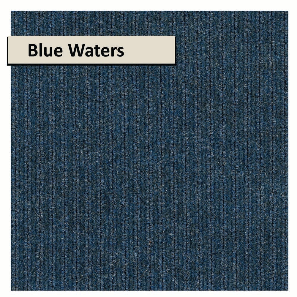 All Season Seaside Outdoor Indoor Slip Resistant UV Tested Rug - 7ft 6in x 12ft - Rectangle - Blue Waters