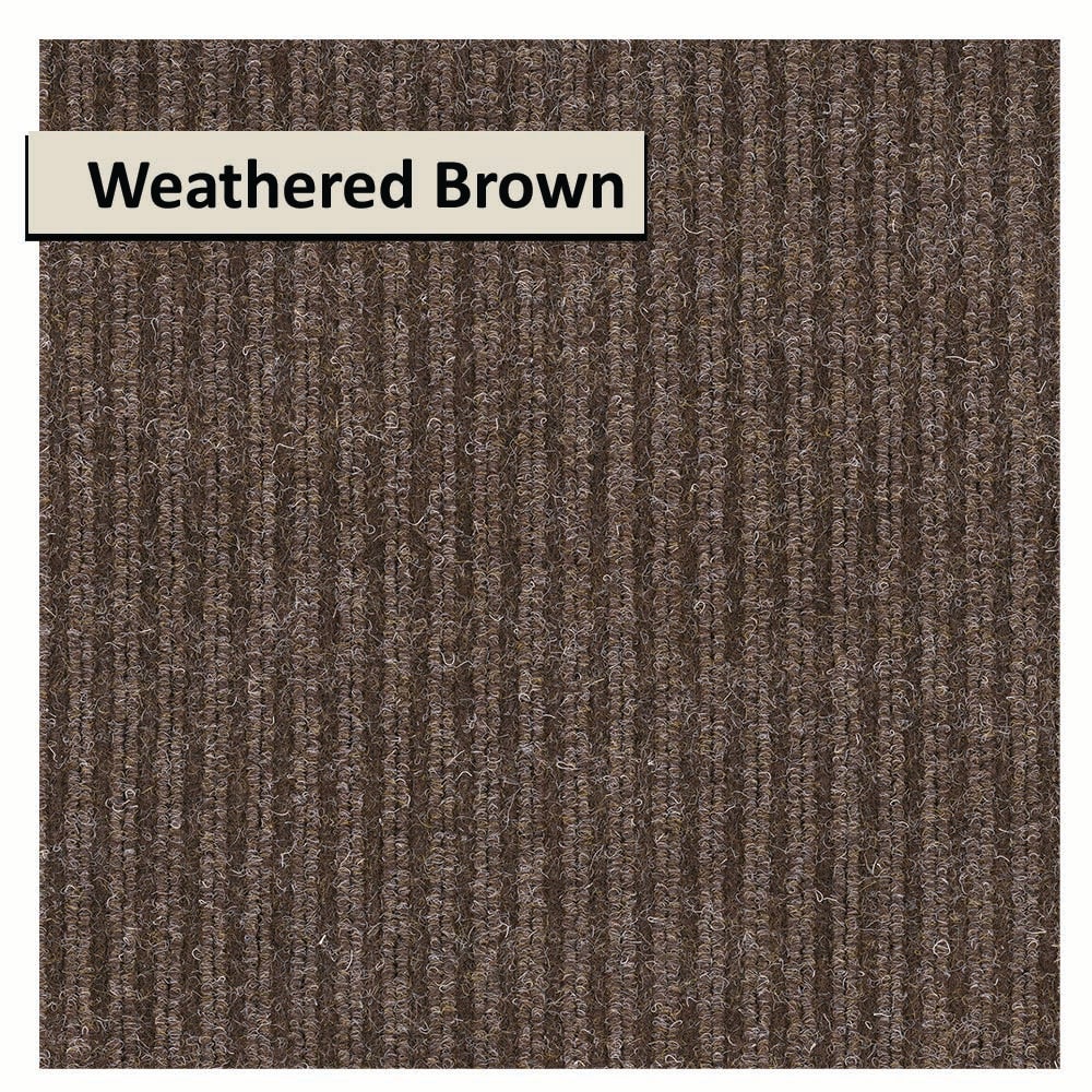 All Season Seaside Outdoor Indoor Slip Resistant UV Tested Rug - 6ft x 9ft - Rectangle - Weathered Brown