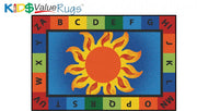 Alphabet Sunny Day Value Rug  - 4ft x 6ft - Rectangle - Blue