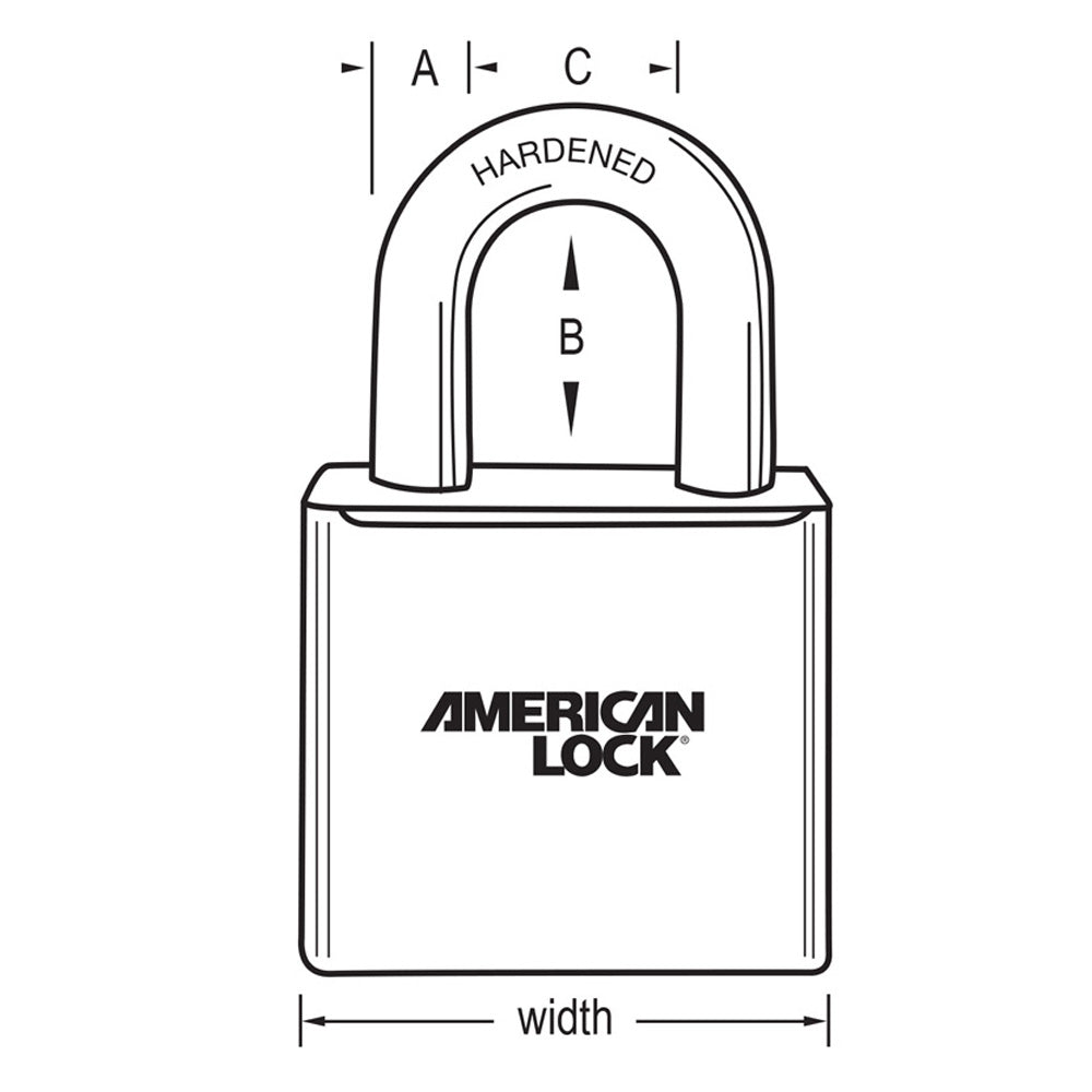 1-3/4in (44mm) Solid Brass Door Key Compatible Padlock with 2in (51mm) Shackle, Yale 8