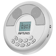 Riptunes Riptunes Personal MP3 CD Player, with built in speakers, Bluetooth, USB playback, Built-in Rechargeable Battery - Silver
