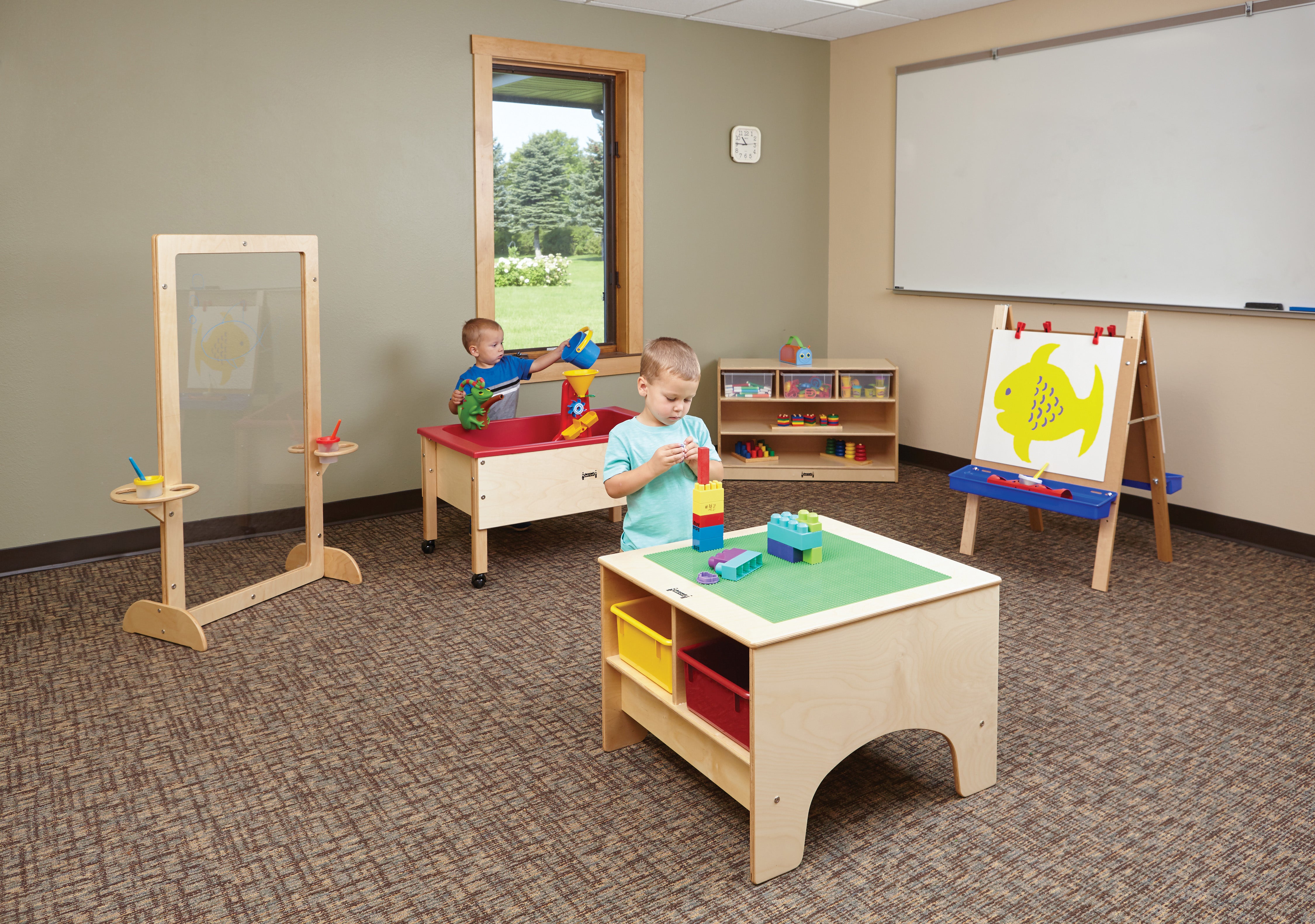 Jonti-Craft® KYDZ Building Table - Traditional Brick Compatible - without Tubs