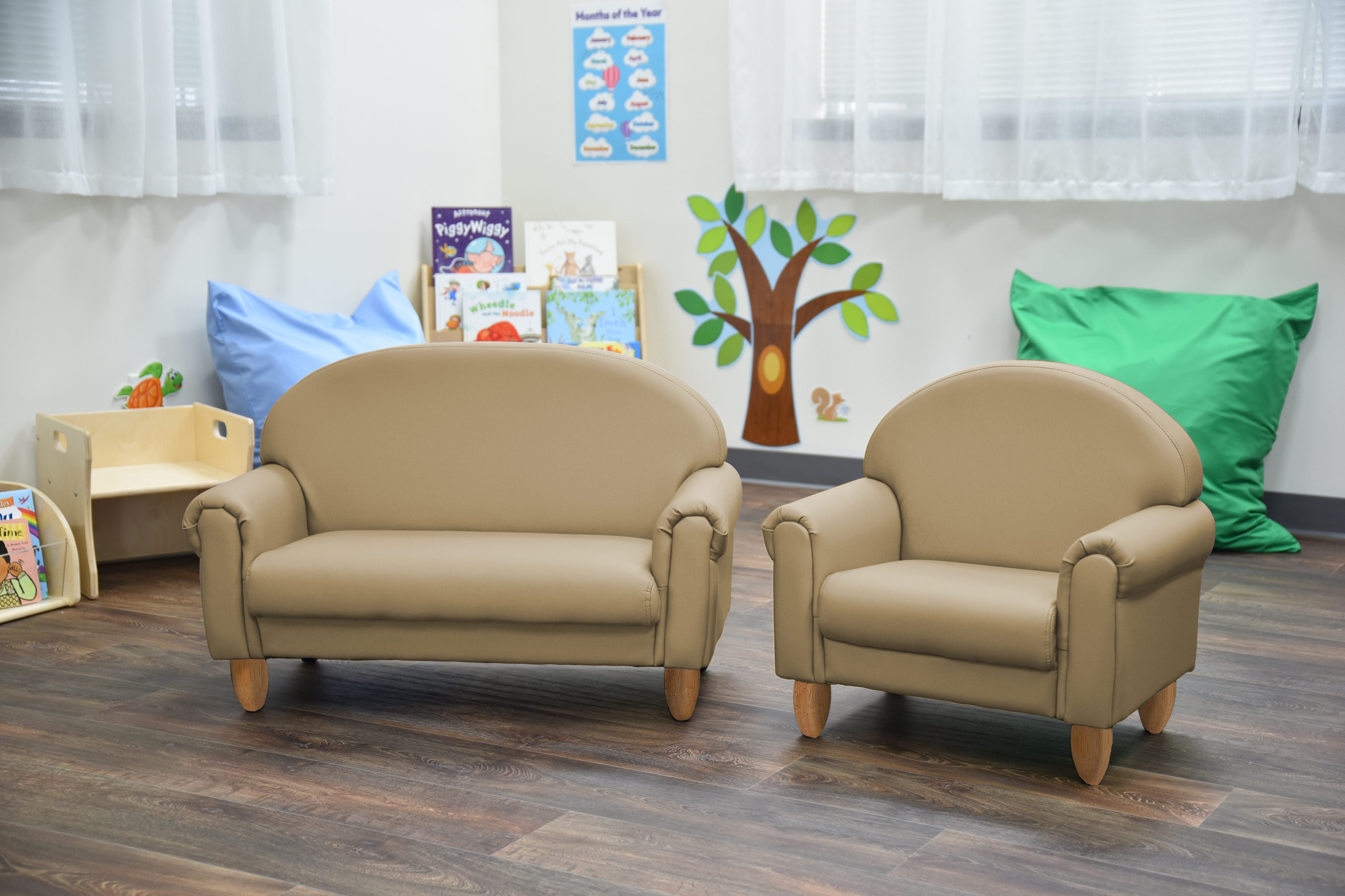 As We Grow Chair - Buff with Natural Legs