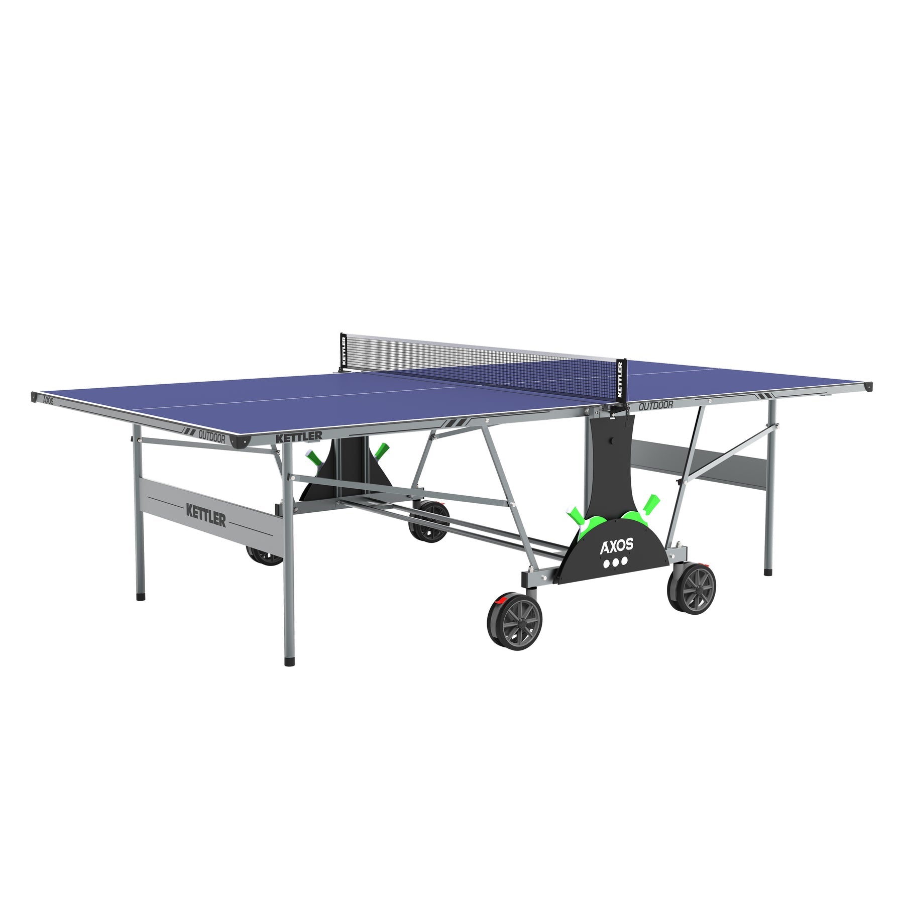 Kettler® Axos Outdoor Table Tennis Table, 2-Player Bundle