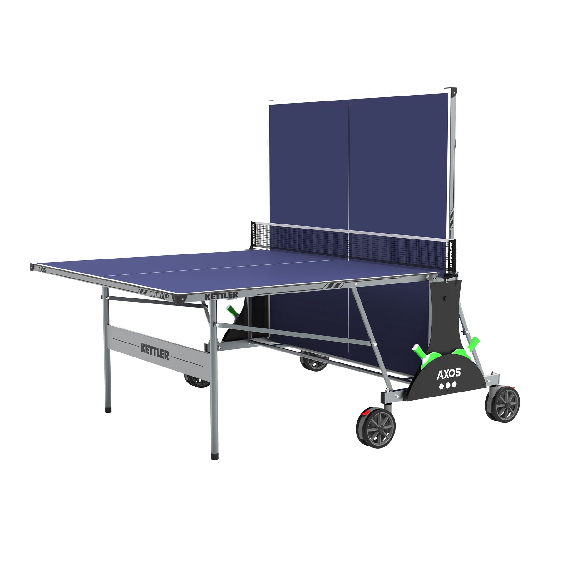 Kettler® Axos Outdoor Table Tennis Table, 2-Player Bundle