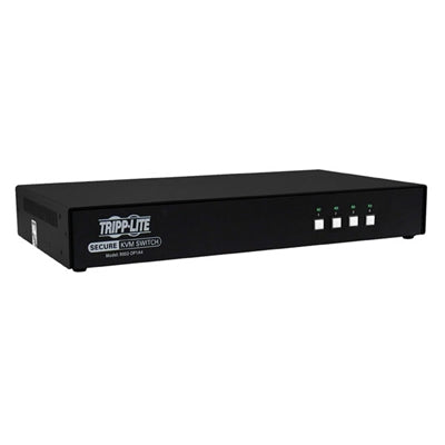 Tripp Lite by Eaton Secure KVM Switch 4-Port DisplayPort to DisplayPort 4K NIAP PP3.0 Certified Audio Single Monitor TAA