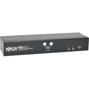 Eaton Tripp Lite Series 2-Port DVI Dual-Link / USB KVM Switch with Audio and Cables, TAA