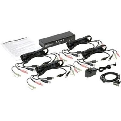 Eaton Tripp Lite Series 4-Port HDMI/USB KVM Switch with Audio/Video and USB Peripheral Sharing