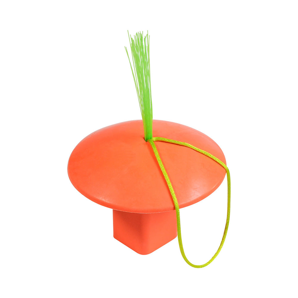 Base Plug Optic Orange w/ Neon Green Tassel