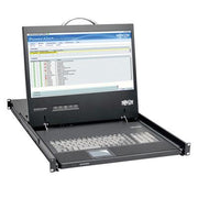 Tripp Lite by Eaton 1U Rack-Mount Console with 19 in. LCD 1920 x 1080 (1080p) DVI or VGA Video TAA