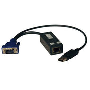 Tripp Lite by Eaton USB Single Server Interface Unit Virtual Media KVM Switch HD15 USB RJ45 TAA