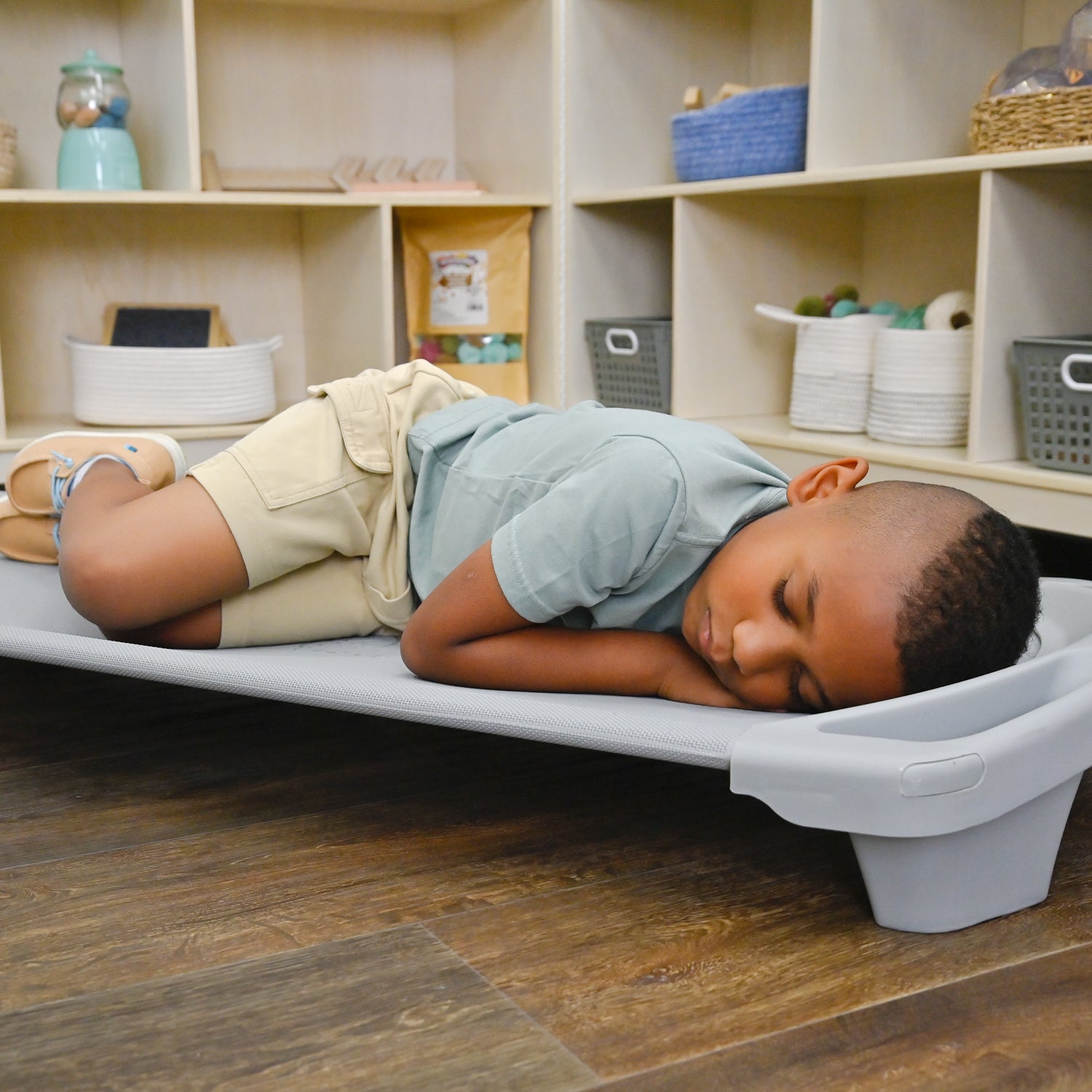 SPACELINE Toddler Cot - Set of 4 - Gray