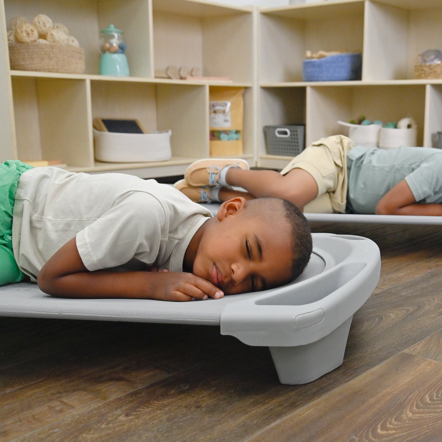 SPACELINE Toddler Cot - Set of 4 - Gray