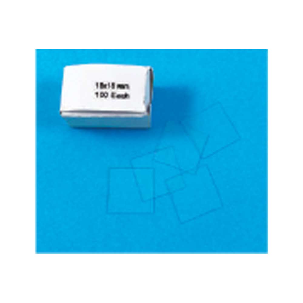 Cover Slip, Plastic 18X18mm, 100/Pk