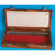 Microscope 100 Slides Wooden Box
