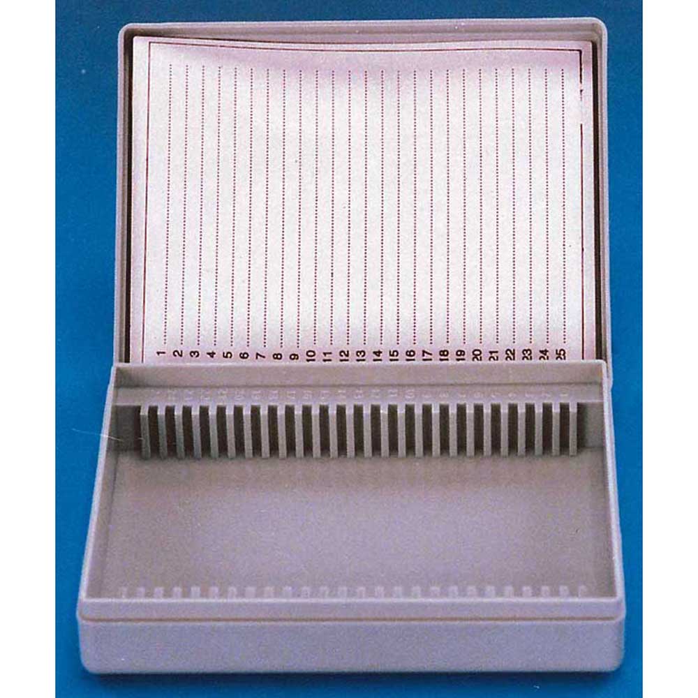 Microscope 25 Slides  Plasticbox