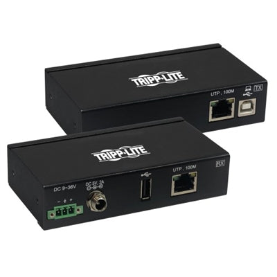 Eaton Tripp Lite Series 1-Port Industrial USB over Cat6 Extender, ESD Protection, PoC - USB 2.0, Mountable, 330 ft., TAA