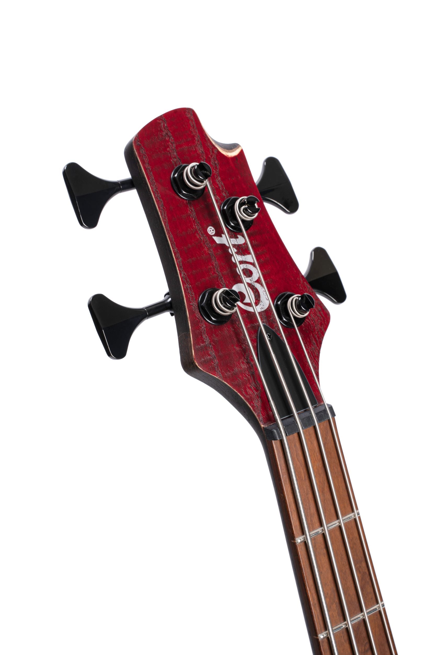 Cort B4ELEMENTOPBR Artisan Series B4 Element Bass Guitar. Open Pore  Burgandy Red