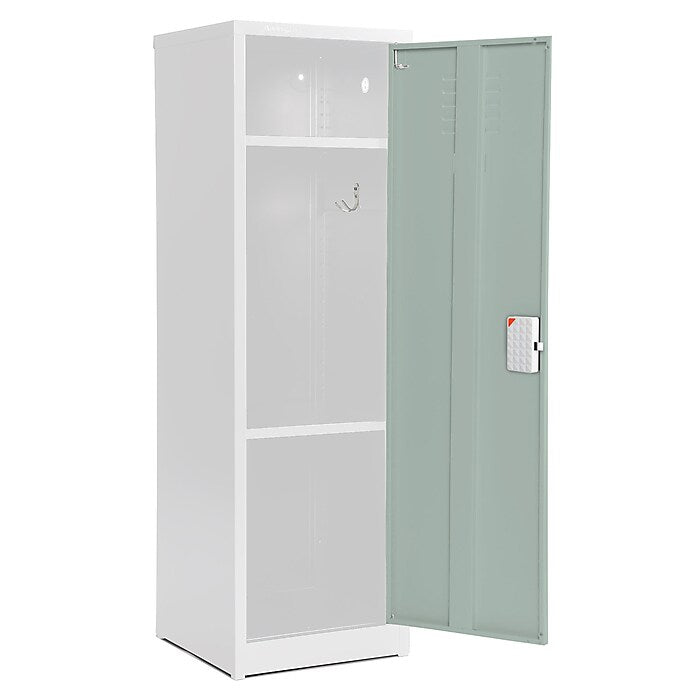 48" H x 15" W Steel Single Tier Storage Locker with Digital Lock, Misty Green
