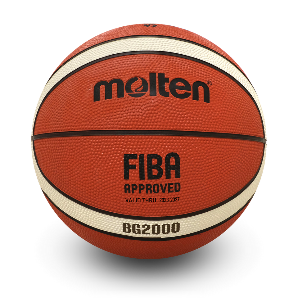Camp/Recreation Basketball FIBA Approved Rubber 12-Panel 2-Tone Design, Junior Size 5