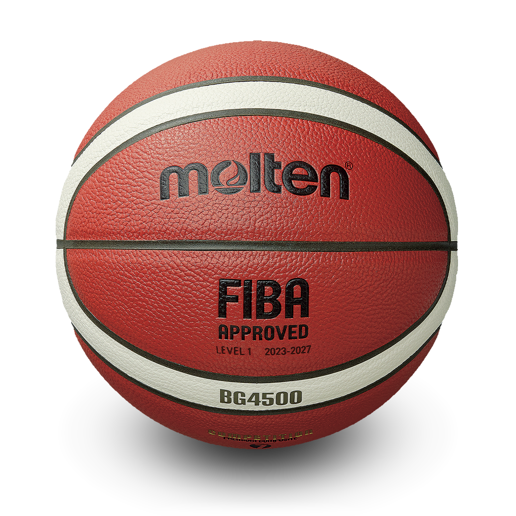 Elite Competition Basketball G4500 Series, FIBA Approved,12 Panel 2-Tone Composite Basketball, Intermediate Size 6