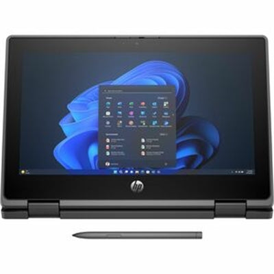 HP Fortis Flip G1i 11.6&amp;quot; Touchscreen Convertible 2 in 1 Notebook - HD - Intel N-Series N150 - 4 GB - 128 GB Flash Memory - Jet Black - Smart Buy