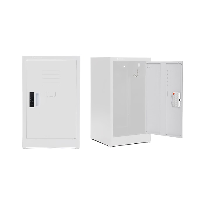 24" H x 15" W Steel Single Tier Storage Locker with Digital Lock, White