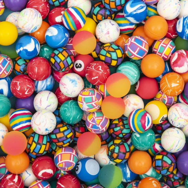 27mm 1" Hi Bounce Ball Mix 250 Pieces/unit