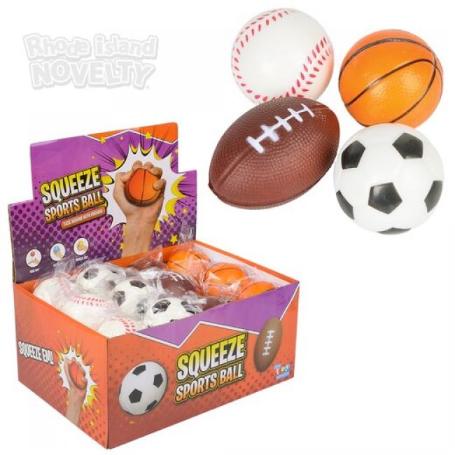 2.5" SPORTS STRESS BALL (24PC/UN)