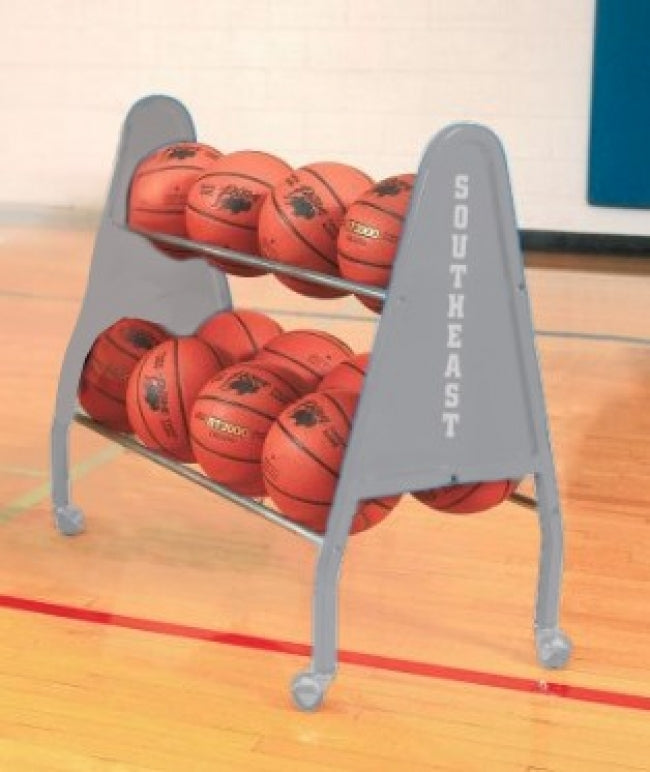 12 Ball Heavy Duty Ball Cart, Silver