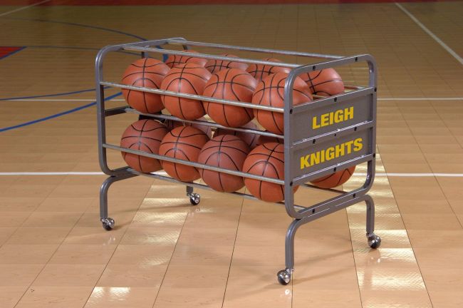16 Ball Heavy-duty Lockable Ball Cart, Silver