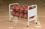 16 Ball Heavy-duty Lockable Ball Cart, White